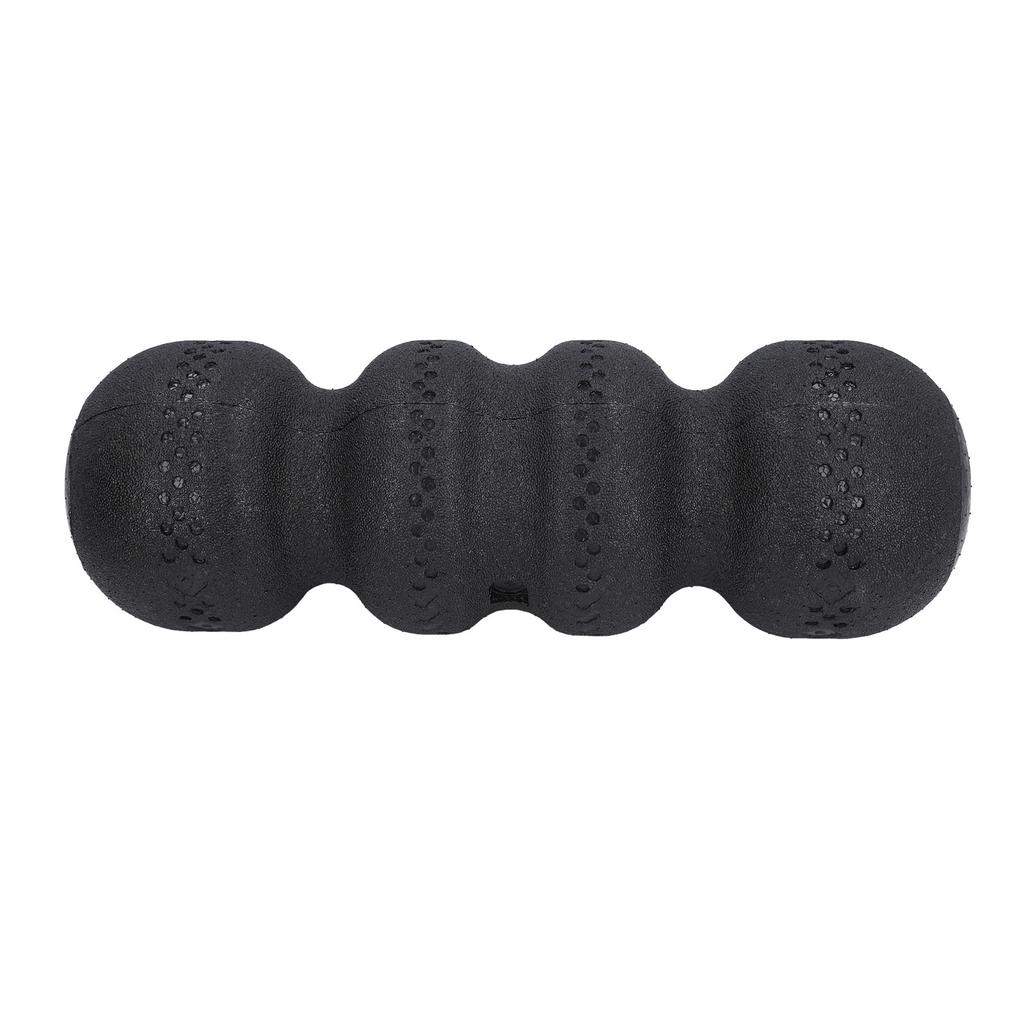 Foam Roller 18 Inch Black EPP Hardness 75 Grooved Design Muscle Massage Roller for Exercise Relaxati