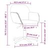 Dining Room Chairs 2 Pcs Swivel Black Fabric
