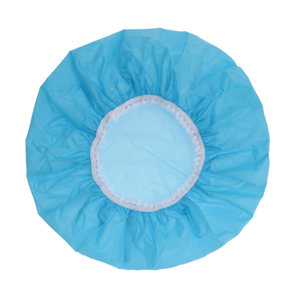 New Bathroom Supplies Salon Product Hair Protect Bathing Shower Cap Waterproof Hats Elastic Band