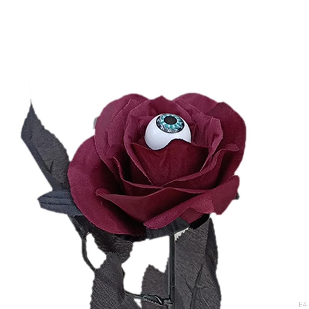10 Halloween Roses with Eyeballs for Party Decorations And Cosplay