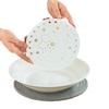 Zhishi Chinese Style Bone China Drainable Dumpling Plate