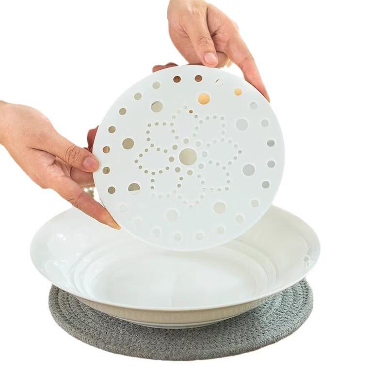 Zhishi Chinese Style Bone China Drainable Dumpling Plate