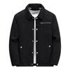 Chaquetas de Invierno para Hombre Forro Polar Engrosado Cálido Chaquetas de Pana Ropa Exterior Masculina Moda Abrigos de Botonadura Única Cortavientos Térmico Parka