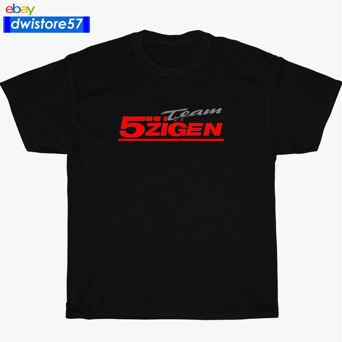 New Shirt 5zigen 5 Zigen Racing Team Logo Black/Navy/White Men s T-Shirt S-3XL S