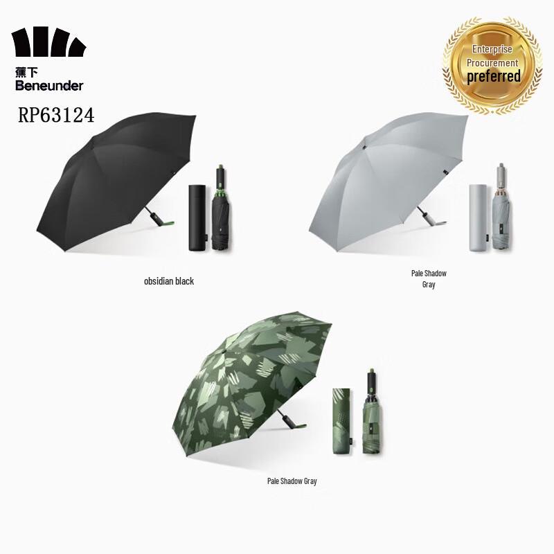 Beneath the Banana Fully Automatic 3-Fold Umbrella