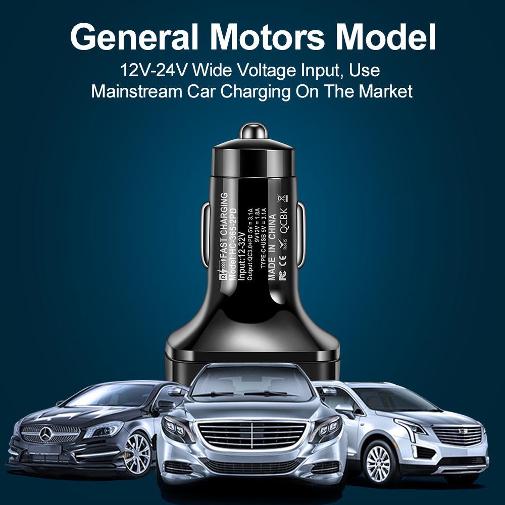 20w 4 Ports USB Auto Ladegerät Schnellladung Pd Schnellladung Typ C Auto Telefon Ladegerät Adapter für Iphone 13 12 Samsung