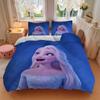 3pcs Elsa Frozen Printed Bedding Set, Soft and Comfortable Quilt Cover for Bedroom S045