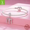 French Romantic Libra 925 Sterling Silver Pendant Accessories Vintage Love Opal Diy Beads