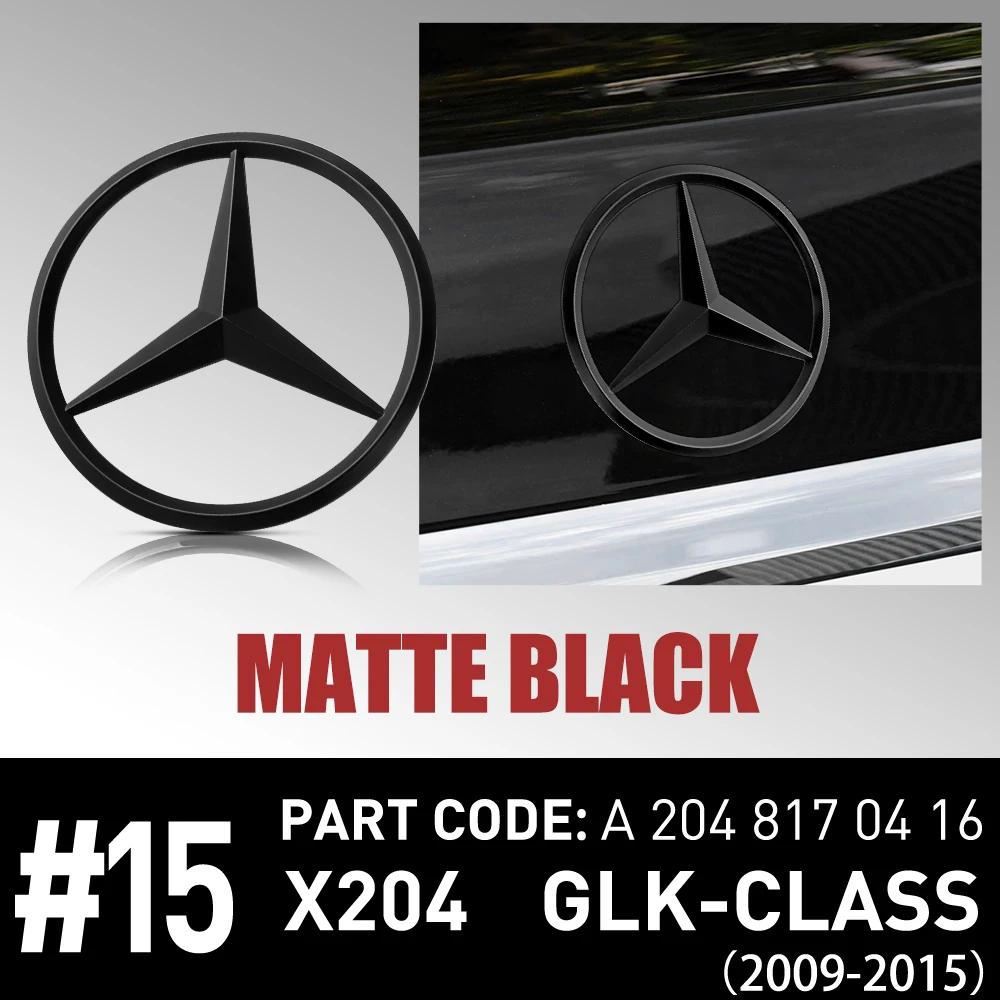 

GLC GLB 1pc 90mm ABS Tail Star Emblems Black Rear Trunk Star Logo Stickers Badges For Mercedes Benz GLE53 V167 AMG GLK-class A1 1PC