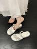 Fashion Shoes Woman 2025 Slippers Casual Med Pantofle Luxury Summer New Scandals Slides Fashion Female Shoes Slippers Casual Med Slides