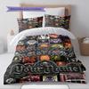 Name Custom Motörhead Pattern Bedding Set Quilt Cover Pillowcase Home Decor Gift (1 * Duvet Cover + 2 * Pillowcase, Without Core)