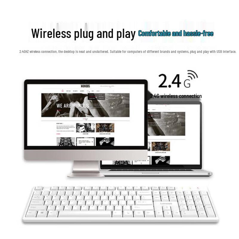 Lenovo MK23 Wireless Keyboard and Mouse Combo