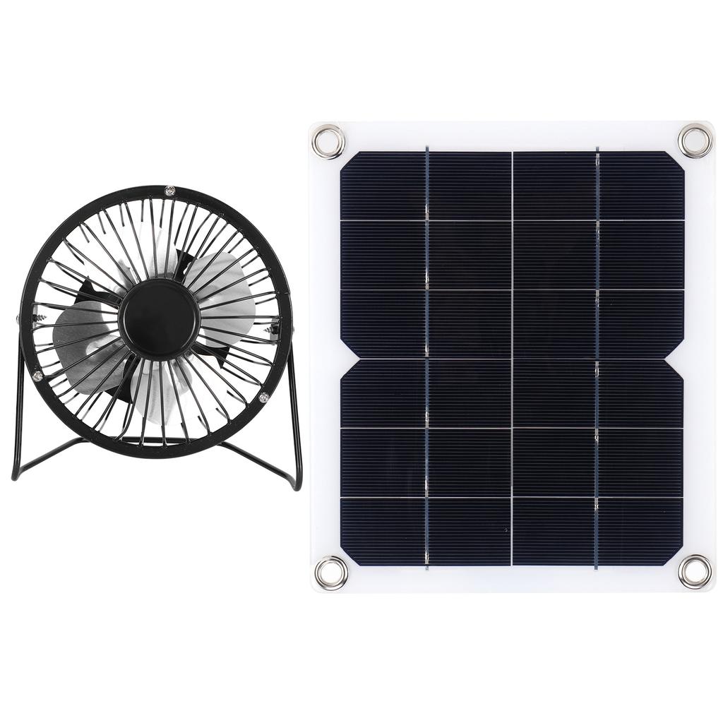 10W Solar Panel with Cooling Fan Photovoltaic Solar Panel for Home Pet Dog House