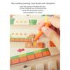 Wooden Magnetic Maze Puzzles Game for Children Color and Number Pen Moving Ball Learning Education Montessori Toys Gift for Kids