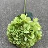 1pc Simulation Single Head Green Hydrangea Plant for Outdoor Yard Garden Home Porch Decoration Holiday Party Decoration
