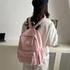 Student class schoolbag large capacity backpack light leisure versatile going out commuting fashion backpack
