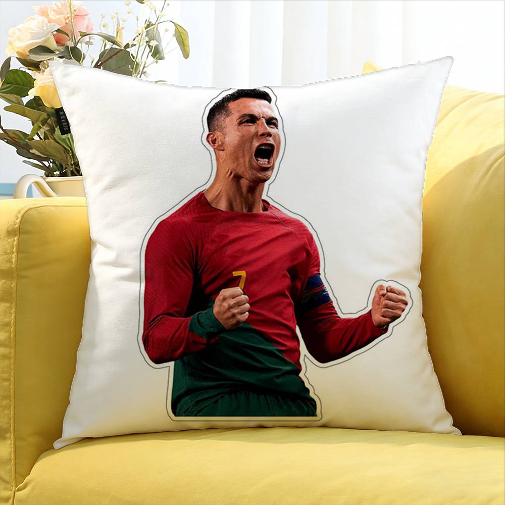 Football C-Ristiano R-Onaldo Various Sizes Square Pillow Case For Car Home Bedchamber Decor