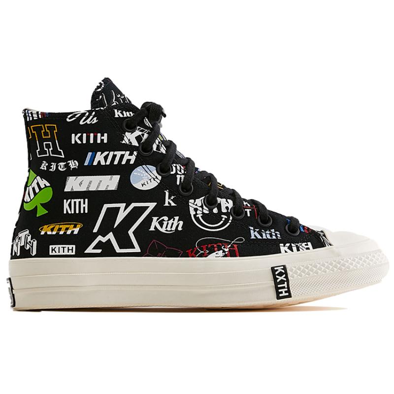KITH x Converse Chuck Taylor All Star Anni '70 Comode e Versatili High Top Espadrillas Unisex Nero