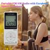 HRD-602 Digital Sports Radio with FM/AM, Pedometer, and Portable Charging.