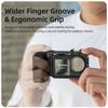 Ergonomic Grip Handle Cage For Action 5pro/4/3 Action Cameras Featuring Cold Shoe Mount Built In Shutter Button