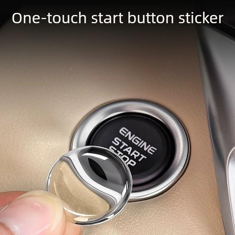 For Geely Monjaro/Starray/ICON/Preface L/Jiaji/Cowboy 2022-2026 Car One-click Start Protective Film Ignition Ring Button Sticker