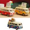 Large Camper Van Model Retro Iron Art Bus Piggy Bank Nostalgic Old Object Campervan Model Bar