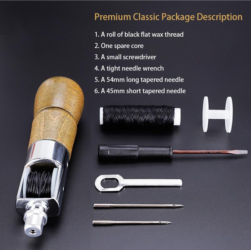 

Diy Hand Sewing Awl Tools Kit Leather Waxed Thread Sewing Patchwork Stitching Thread Needle Tool Leather Shoes Bag Craft Tools