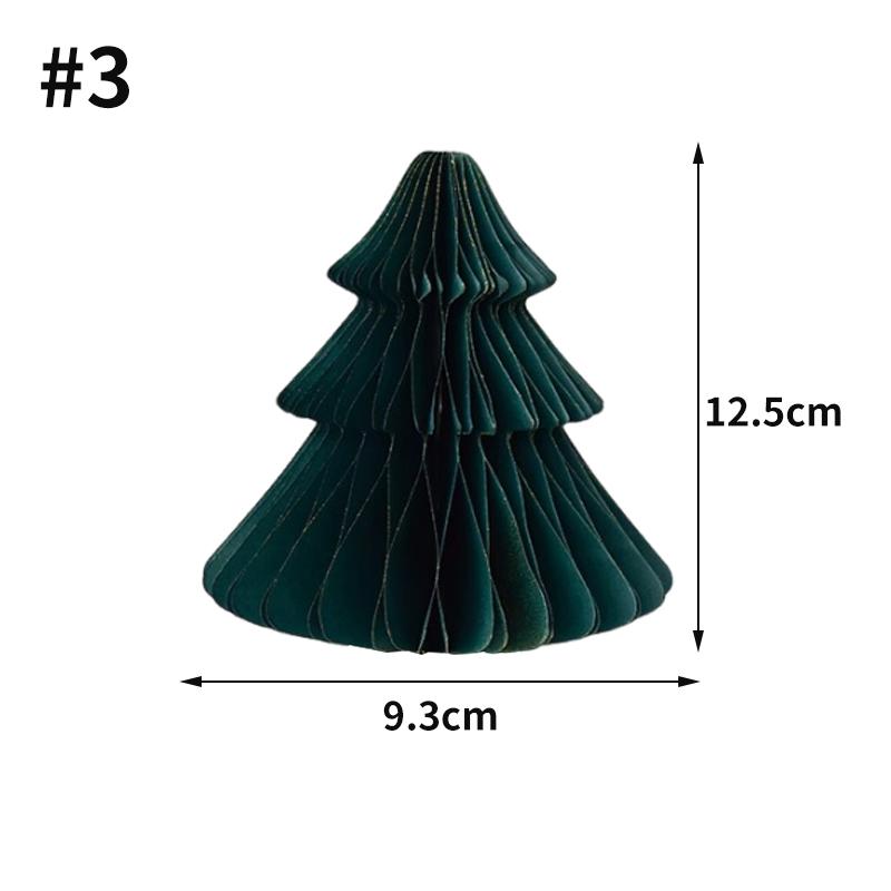 2026 Christmas Tree Honeycomb Ball 3D Folding Christmas Tree Ornament Desktop Decoration  for Xmas Navidad Happy New Year Decor