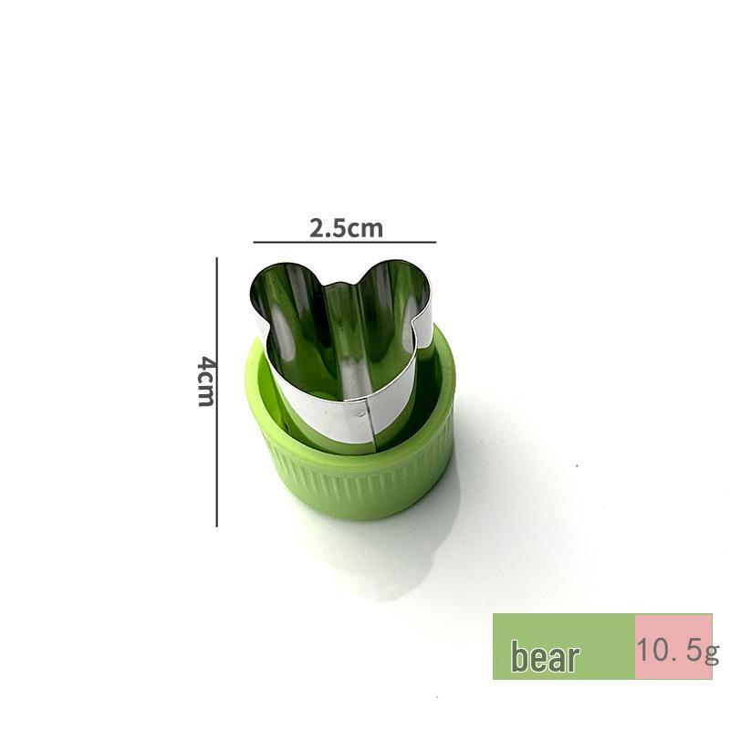 Stainless Steel Farfalle, Vegetable, Fruit, and Sausage Cutter & Cookie Wonton Stamp for Baby Food