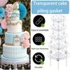 5 Sizes Round Cake Pans Stand 5 Layers Support Spacer Stand Dessert Frame For Weddings Birthdays Parties Festivals Decorative