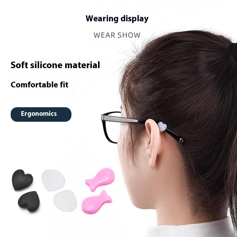 5Pairs Silicone Fish Shells Anti Slip Ear Hook Eyeglass Eyewear Accessories Eye Glasses Grip Fixed Rings Temple Tip Holder