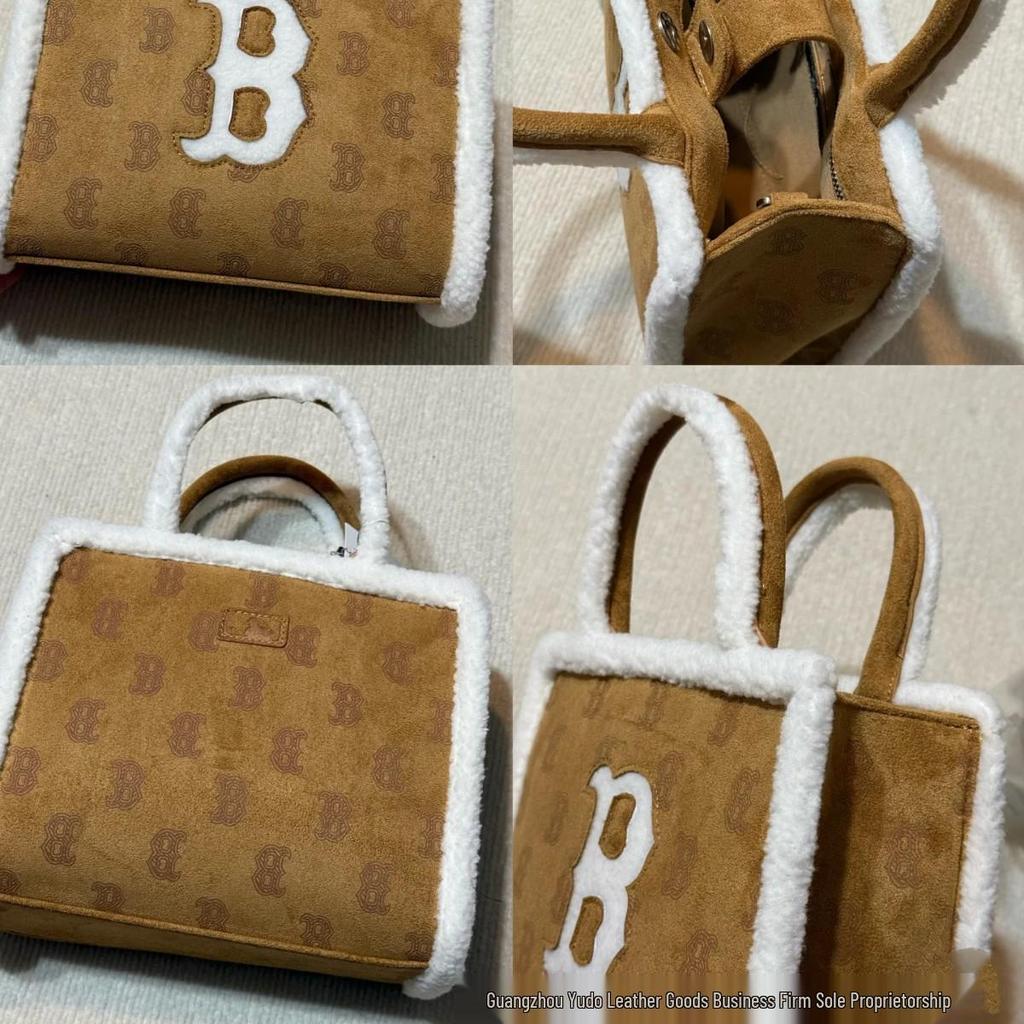 2024 Fall/Winter Korea MLB Versatile Lambswool Tote Bag