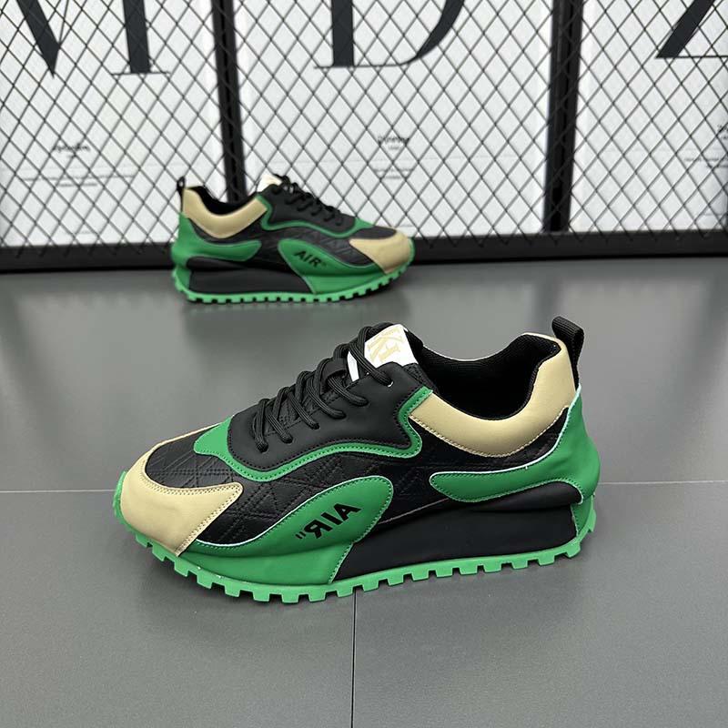 Spring and Autumn Casual Shoes Leather Platform Casual Sports Daddy Shoes