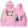 Autumn Winter Anime Shinazugawa Sanemi Graphic Print Hooded Autumn Fleece  Kimetsu No Yaiba Hoodies Sweatshirt