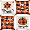 Halloween Pumpkin Letters Pushing Cover New Style Pushing Pillow Cover Pumpkin Festival Cushion Backrest Cover