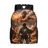 Custom Attacks On Titans Backpacks for Men Women Waterproof College School Cartoon Anime Comic Film Bag Printing Bookbags