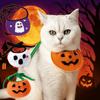 Adjustable Pumpkin Dog Scarf Ghost Kitty Saliva Towel Lightweight Halloween Pet Bib  Gift