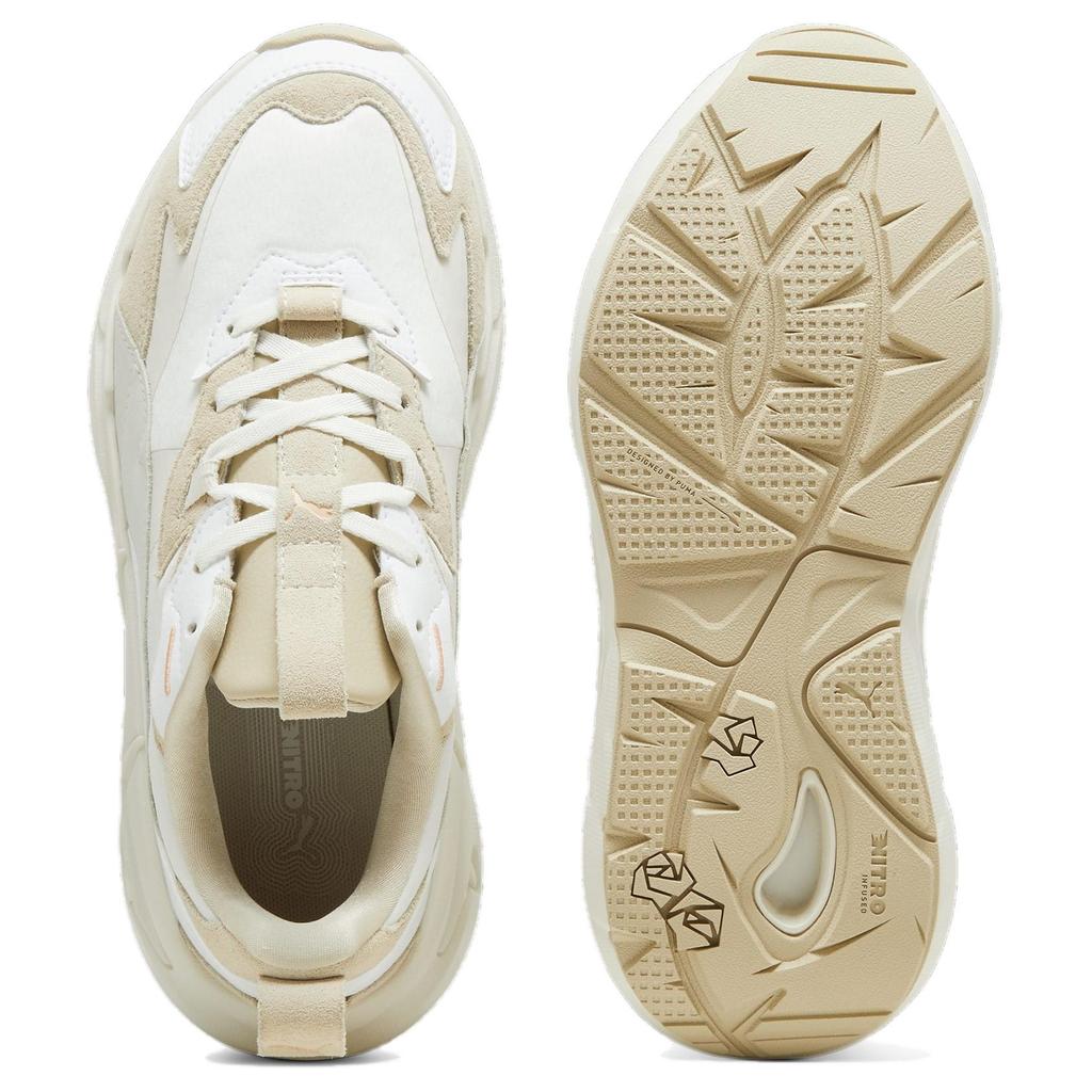 New PUMA Spina NITRO™ PRM Slip Resistant Low Top Casual Running Shoes Women's Beige 395999-01