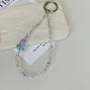 Bling Phone Strap Lanyard With Slip Card Handmade DIY Key Chain Accessories For iPhone 16 CCD Camera Schoolbag Ins Korea Y2K