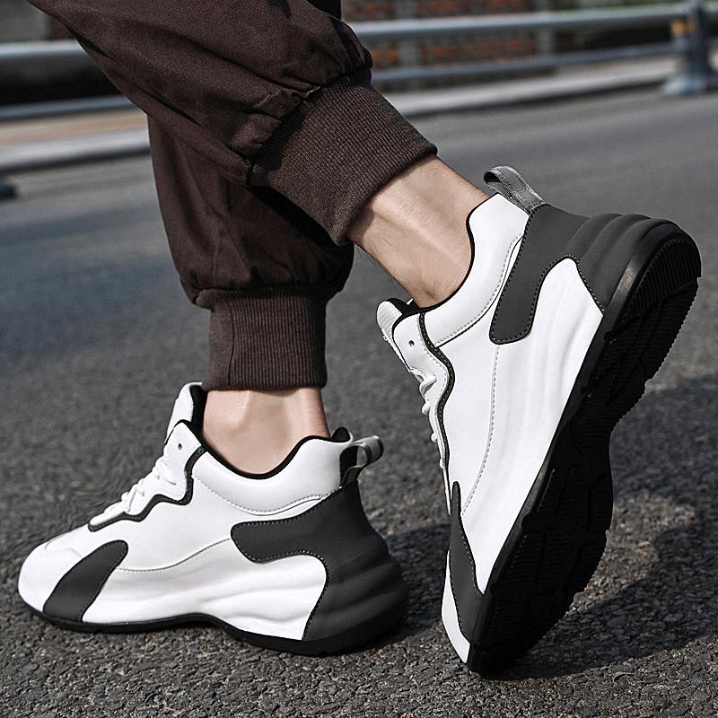 Fashion High Quality Flats Men's Walking Footwear Genuine Leather Mens Sneakers Outdoor Male Business Shoes Male Comfortable Skate Shoe