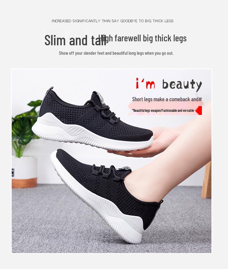 Jinshiyuan Women's Lightweight Mesh Running Shoes - Breathable, Comfortable Fly-Knit Casual Sneakers