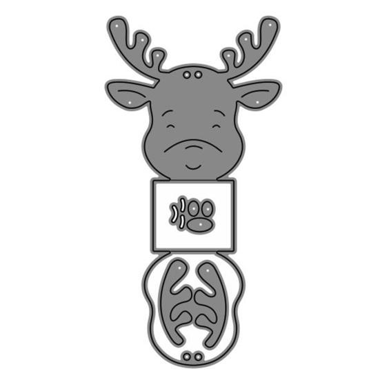Metall-Stanzformen mit Hirsch-Box, zum Selbermachen, Scrapbook, Prägung, Papierkarten, Basteln, Punch-Schablone