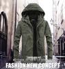 Men's Mid-Length Winter Slim Fit Washed Cotton Jacket - Thick Workwear Coat
