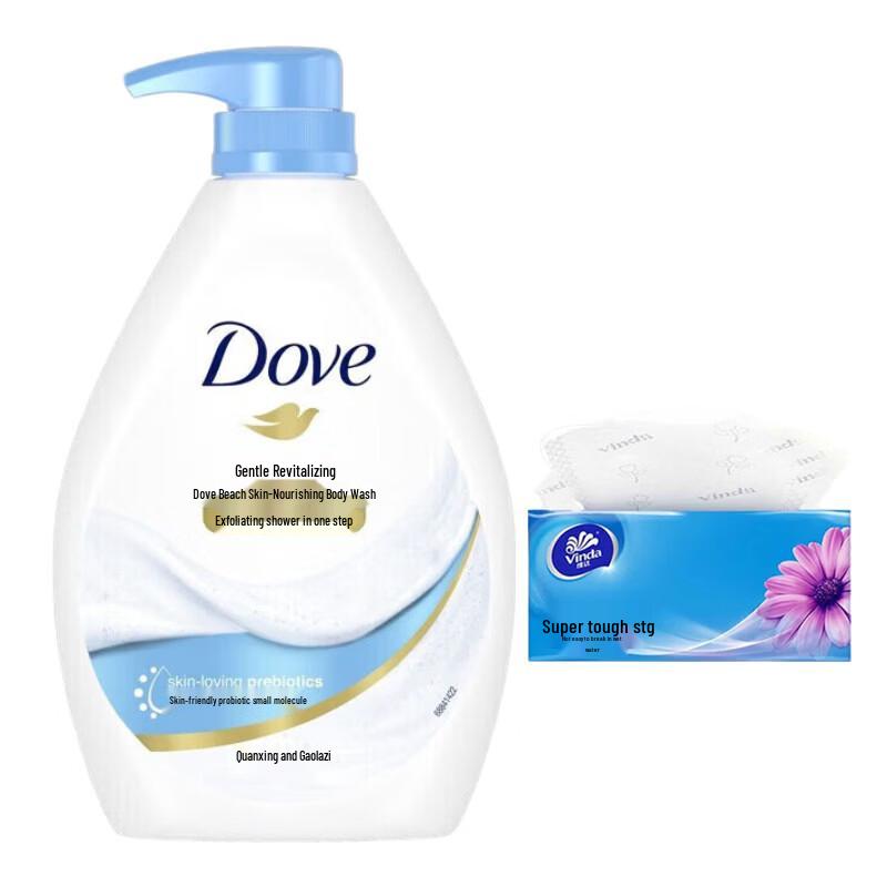 Dove Нежный отшелушивающий питательный гель для душа