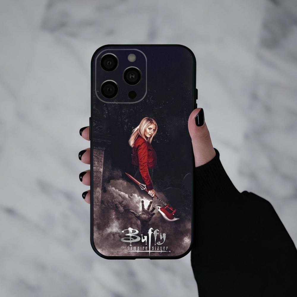 B-Buffy the V-Vampire Slayer   Phone Case Silicone Soft For IPhone 17pro 16 15 14 13 12 11 X XR Plus Pro Max Plus