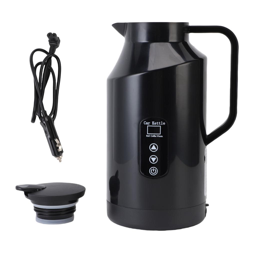 Elektryczny czajnik samochodowy 1500 ml Przenośny bojler na wodę Wielostopniowa regulacja temperatury Podgrzewacz wody do kawy i herbaty Automatyczne wyłączanie