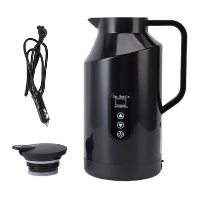 Bil Elektrisk Vattenkokare 1500ML Bärbar Vattenkokare Flera Temperaturjusterbara Kaffe Te Vattenvärmare Automatisk Avstängning