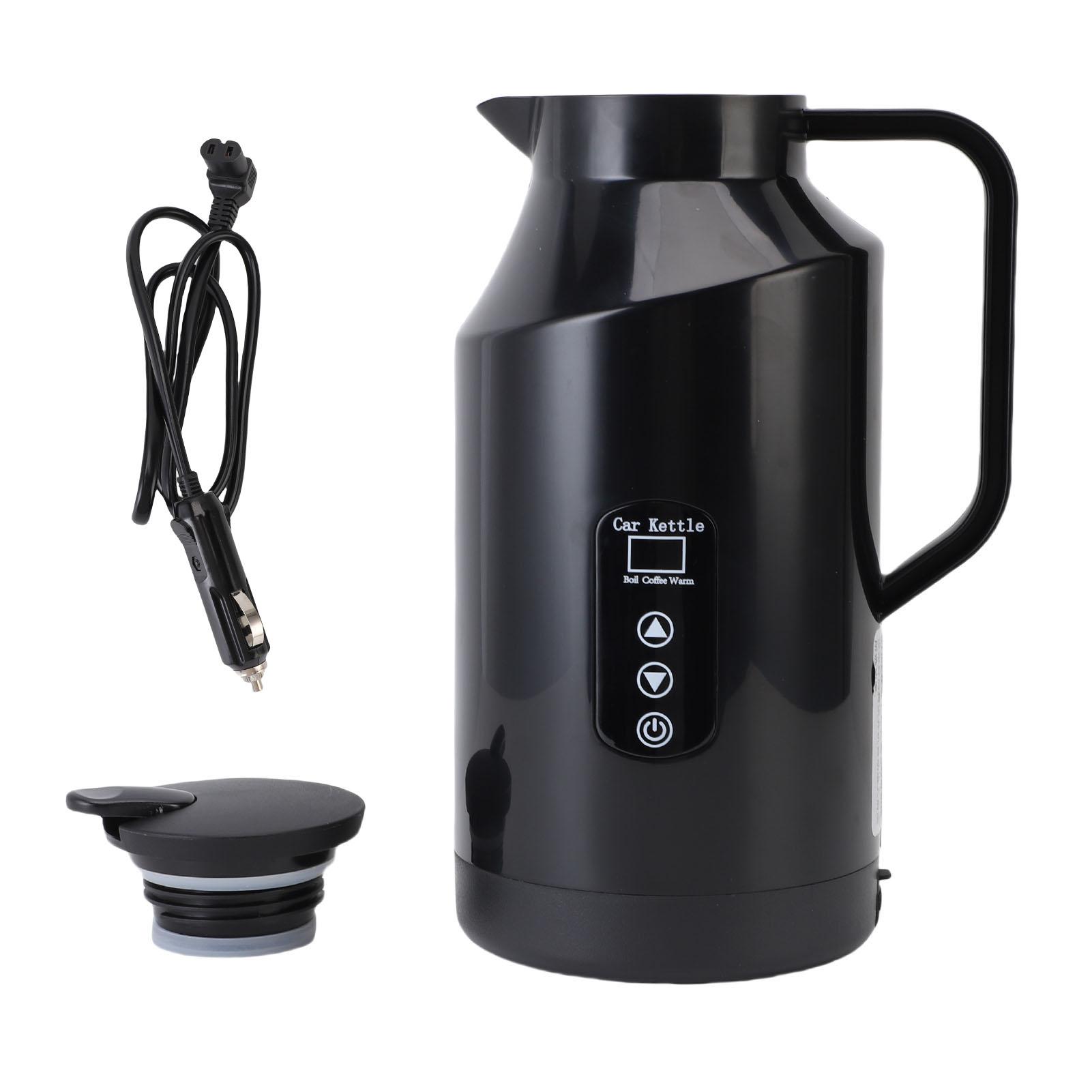 Konnwei Car Electric Kettle 1500Ml Portable Water Boiler Multiple Temperature Adjustable Coffee Tea Water Heater Auto Shutoff