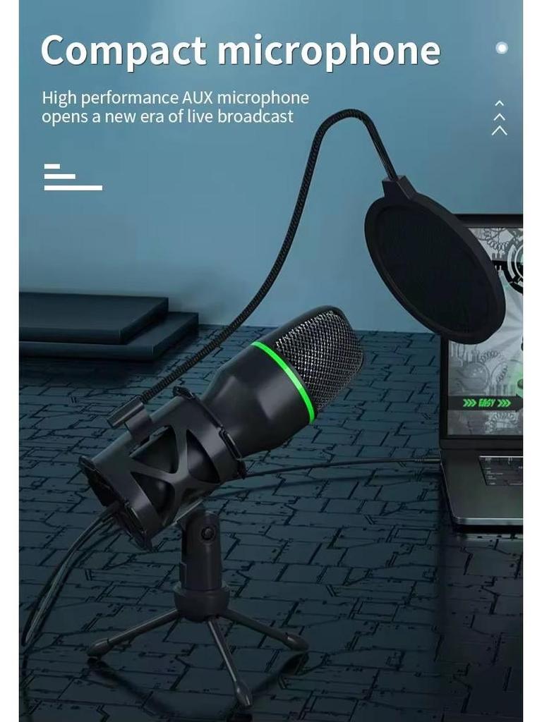 ME4 RGB USB Kondensatormikrofon - Geräuschunterdrückung für Gaming, Aufnahme und Live-Streaming