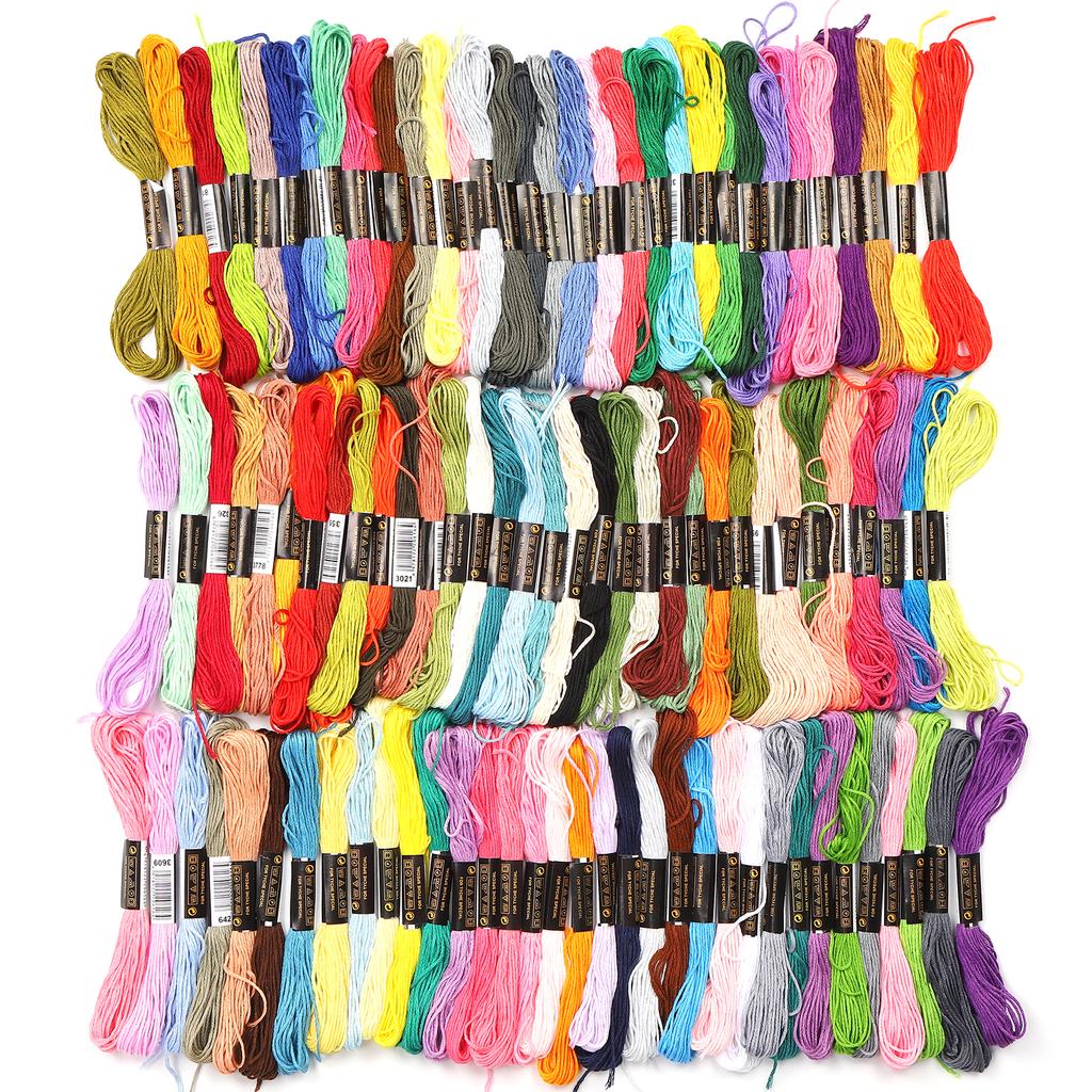 100Pcs Sewing Threads Color Polyester Household HandMade DIY Projects Craft Gift